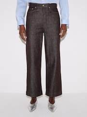 Jigsaw Purple Tyne Wide Leg Cropped Jeans - Image 1 of 6