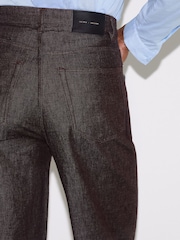 Jigsaw Purple Tyne Wide Leg Cropped Jeans - Image 3 of 6