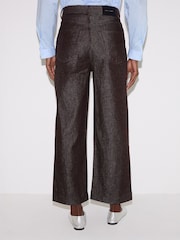 Jigsaw Purple Tyne Wide Leg Cropped Jeans - Image 5 of 6