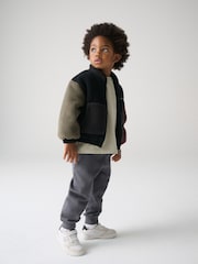 smALLSAINTS Black Underground Fleece Jacket - Image 2 of 5