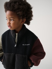 smALLSAINTS Black Underground Fleece Jacket - Image 4 of 5