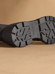 Russell & Bromley Black City Hi Knee High Chelsea Boots - Image 5 of 7