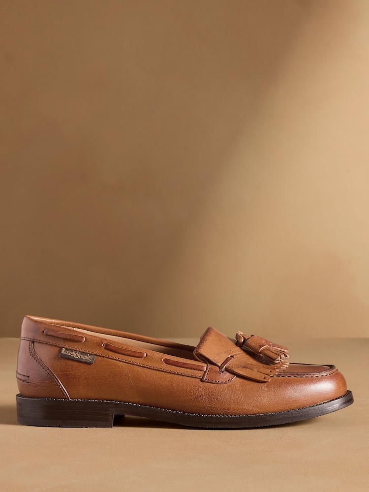 Ανοιχτό καφέ/Καφέ - Μοκασίνια Russell & Bromley Chester με φούντες - Εικόνα 2 του 7