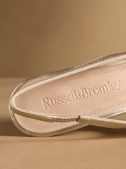 Russell & Bromley Gold Seathwait Slingback Heels - Image 7 of 7