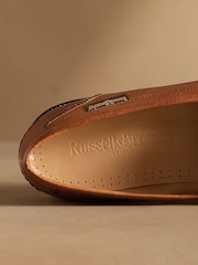 Russell & Bromley Tan Brown Brewster Snaffle Loafers - Image 5 of 7