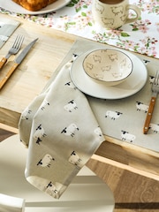 Sophie Allport Set of 4 Grey Sheep Napkins Napkins - Image 1 of 3