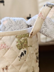 Sophie Allport Neutral Stone Farm Friends Storage Basket - Image 2 of 3