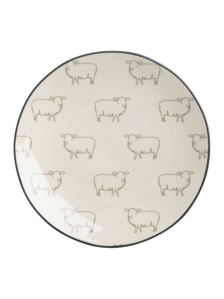 Sophie Allport Grey Sheep Stoneware Small Side Plate - Image 1 of 1