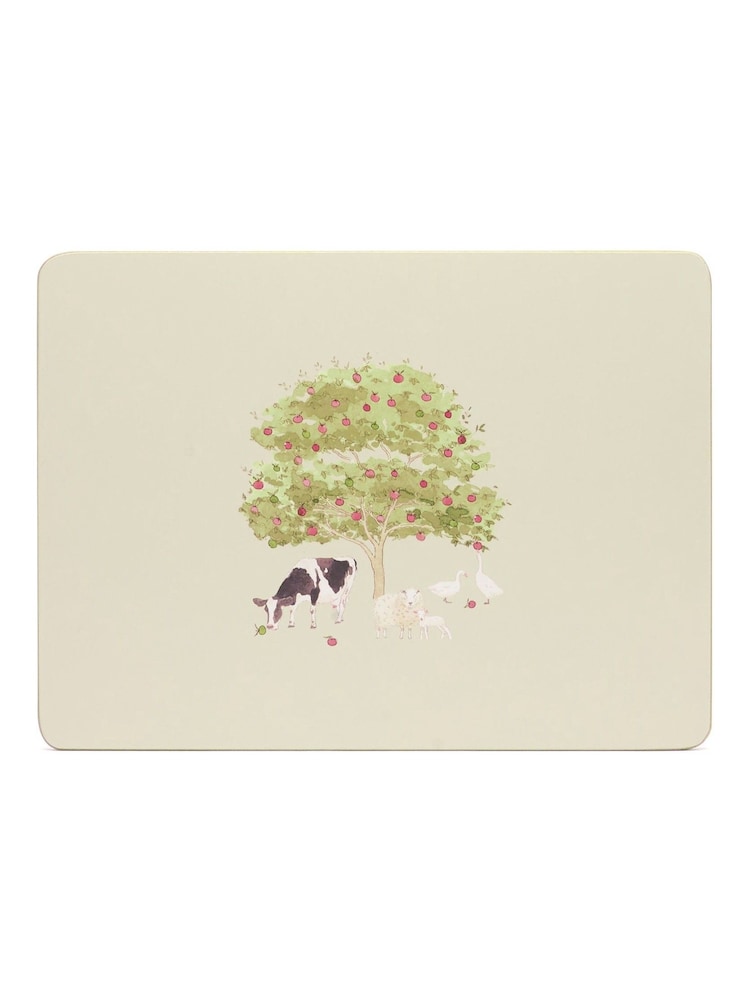 Sophie Allport Set of 4 Neutral Stone Farm Friends Placemats - Image 3 of 3 Sophie Allport Set of 4 Neutral Stone Farm Friends Placemats - Image 3 of 3