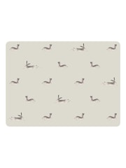 Sophie Allport Set of 4 Neutral Stone Hare Placemats - Image 3 of 3