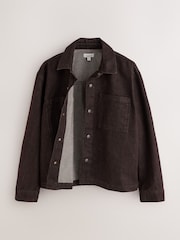 Brown Rinse N. Premium Boxy Denim Overshirt - Image 2 of 4