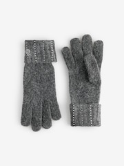 B by Ted Baker Diamante Stud Gloves - Image 1 of 3