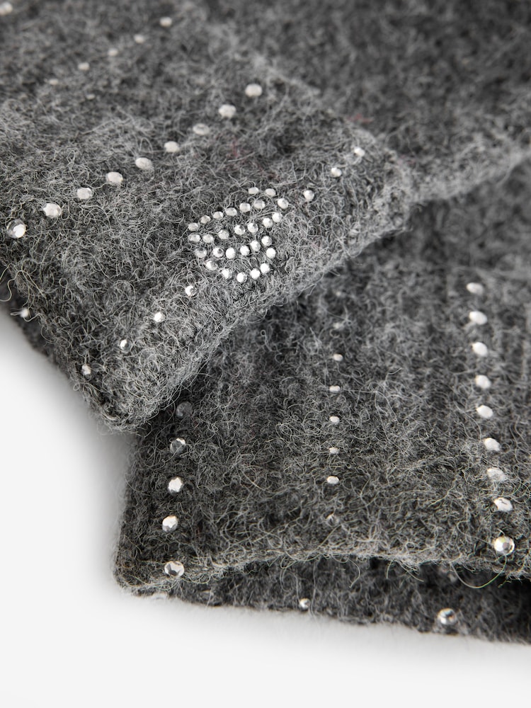 B by Ted Baker Diamante Stud Gloves - Image 3 of 3
