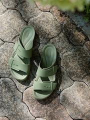 Zeleno - Crocs Brooklin Buckle Niske sandale - Slika 7 od 8