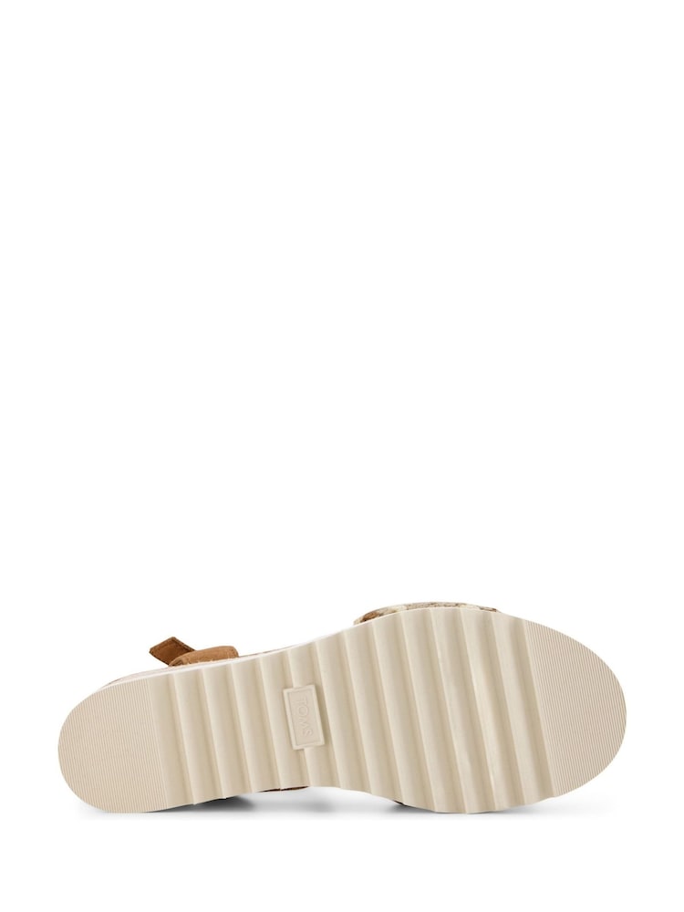 TOMS Brown Diana Wedge Sandals - Image 6 of 6