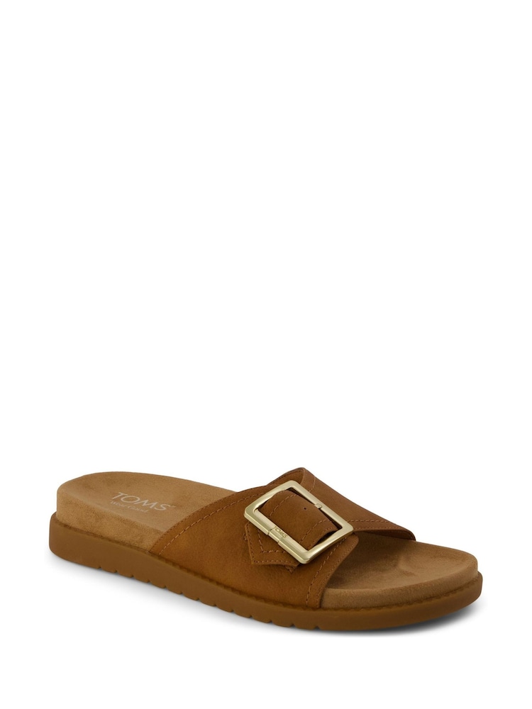 TOMS Brown Marin Slide Sandals - Image 1 of 6