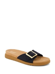 TOMS Black Marin Slide Sandals - Image 1 of 6