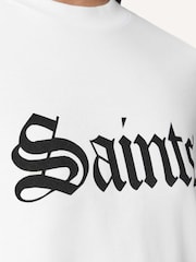AllSaints White Saint Amelie T-Shirt - Image 6 of 7