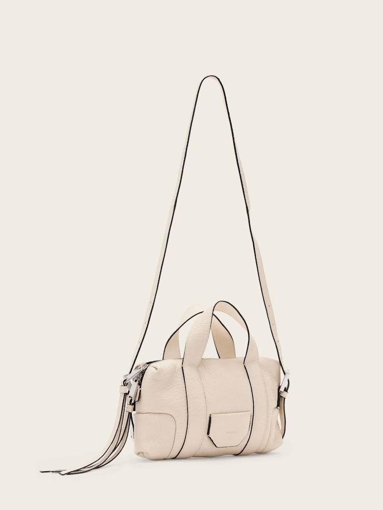 AllSaints White Ares G Compact Cross-Body Bag - Image 2 of 5