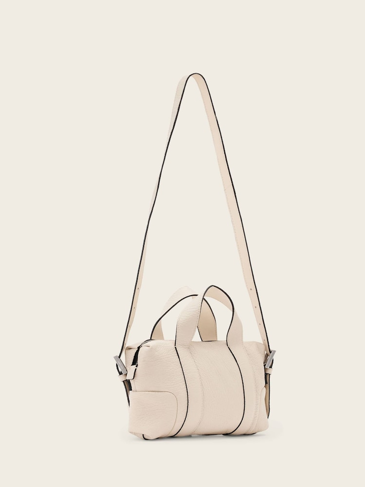 AllSaints White Ares G Compact Cross-Body Bag - Image 5 of 5