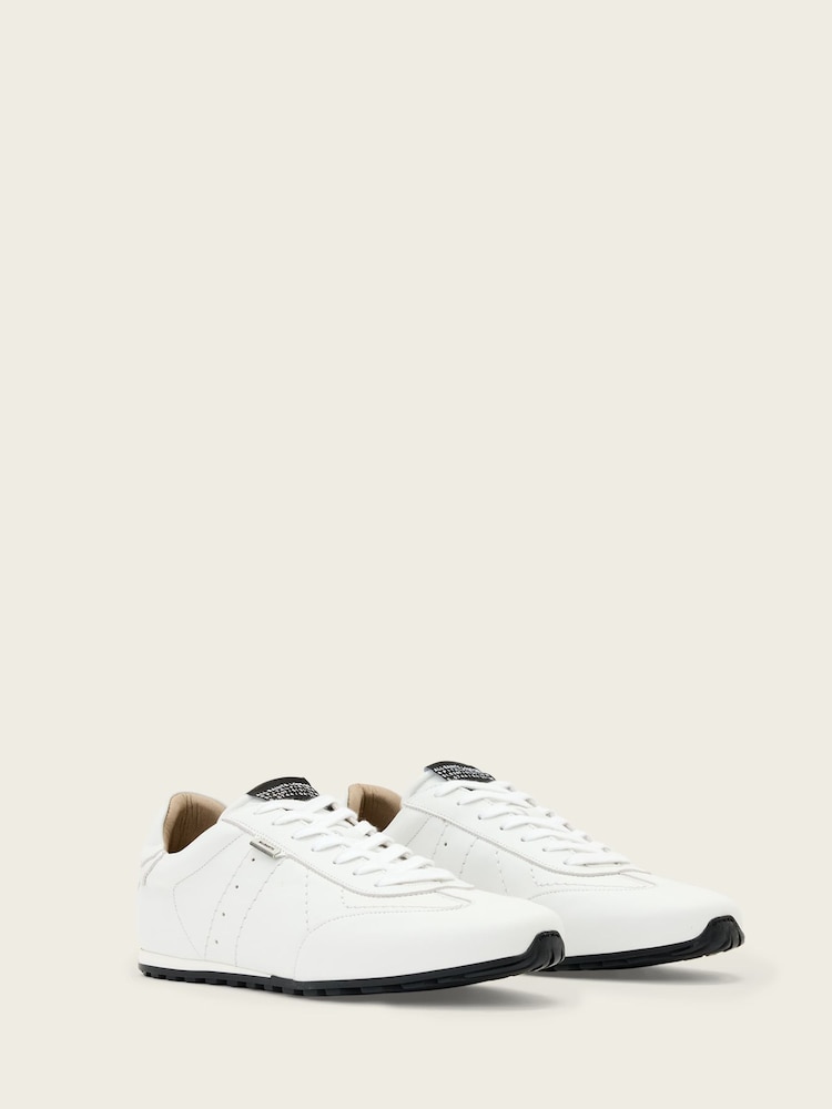 AllSaints White Liam Low Top - Image 2 of 5 AllSaints White Liam Low Top - Image 2 of 5