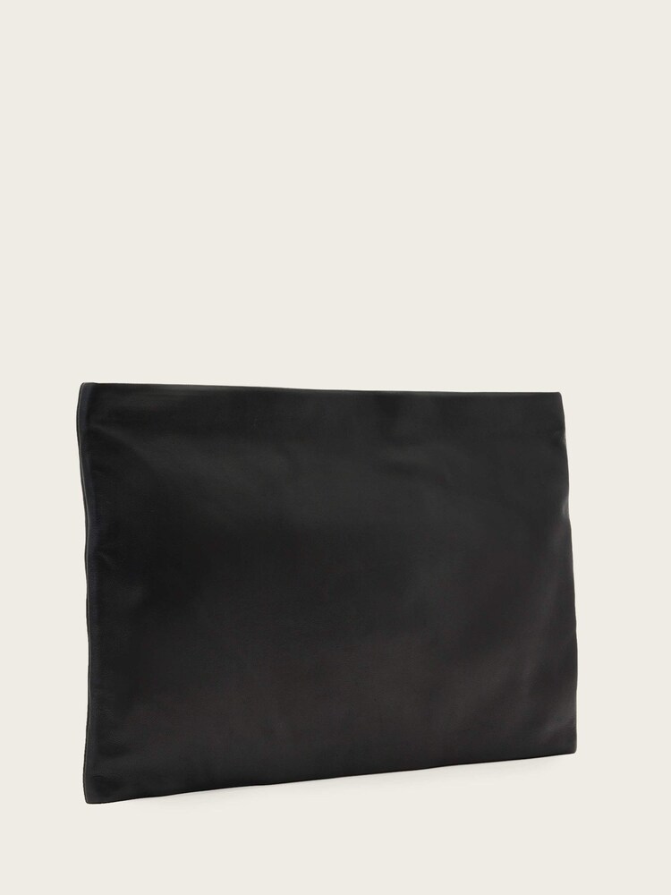 AllSaints Black Bettina Clutch - Image 1 of 3
