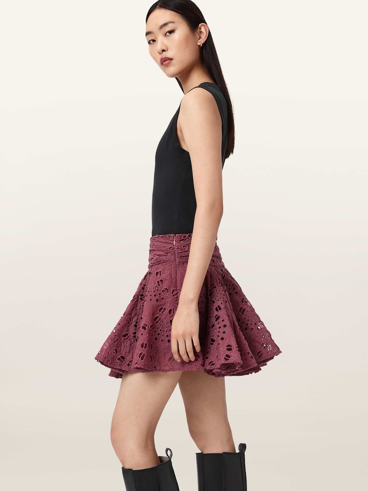 Φούστα με κουκκίδες AllSaints - Εικόνα 2 από 8