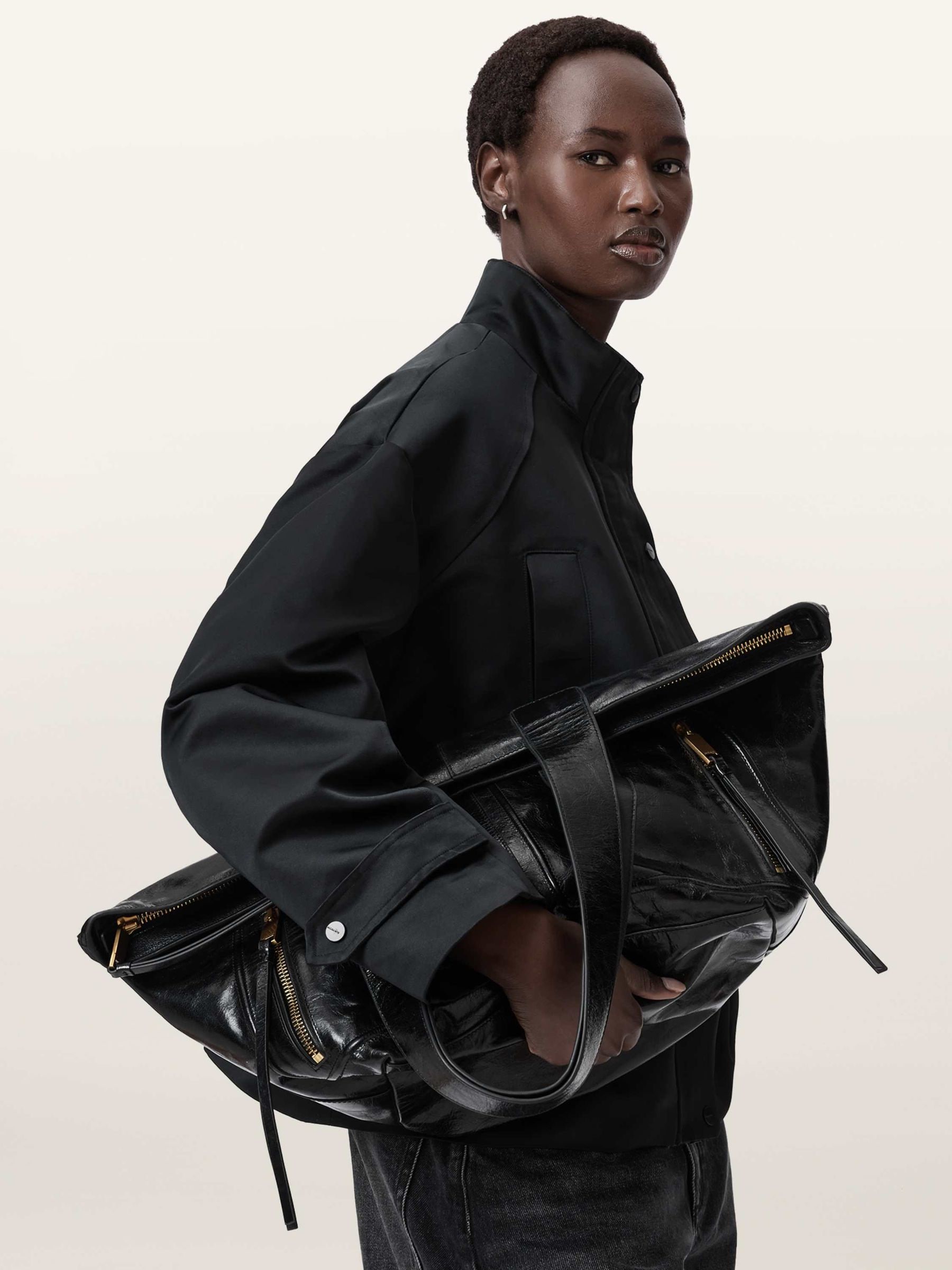 人気のUSED　BAG Buy AllSaints Black Jean Rey Tote Bag from Next USA