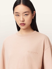 AllSaints Pink Covenant Amelie T-Shirt - Image 1 of 7