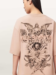 AllSaints Pink Covenant Amelie T-Shirt - Image 4 of 7