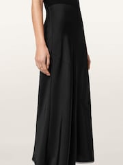AllSaints Black Darya Maxi Skirt - Image 3 of 7