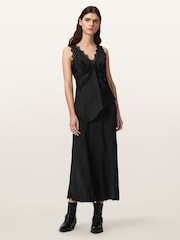 AllSaints Black Darya Maxi Skirt - Image 6 of 7