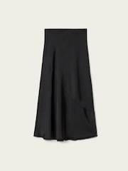AllSaints Black Darya Maxi Skirt - Image 7 of 7