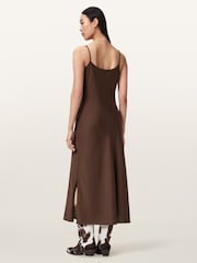 AllSaints Brown Hadley Dress - Image 2 of 5