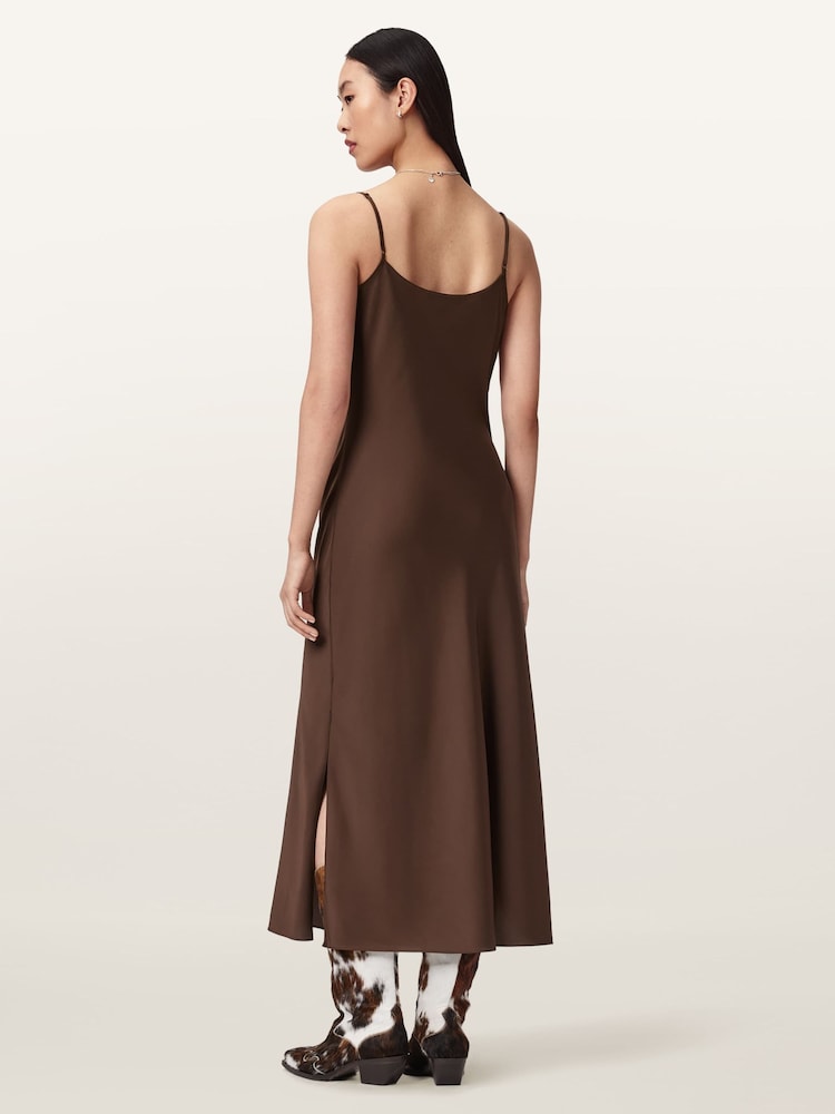 AllSaints Brown Hadley Dress - Image 2 of 5