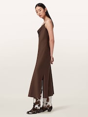 AllSaints Brown Hadley Dress - Image 3 of 5