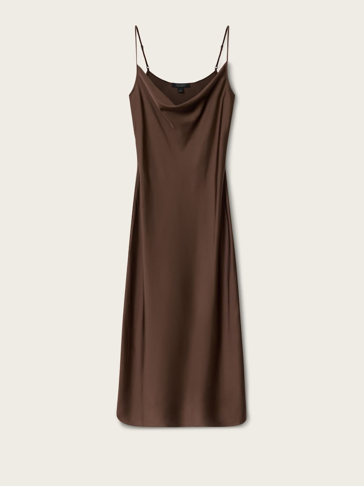 AllSaints Brown Hadley Dress - Image 5 of 5