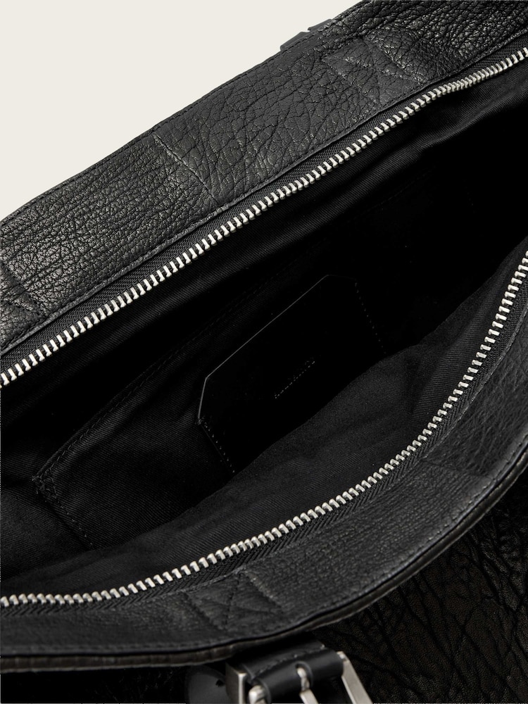 AllSaints Black Haven Leather Tote - Image 4 of 4 AllSaints Black Haven Leather Tote - Image 4 of 4