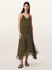 AllSaints Black Vanda Dress - Image 1 of 6