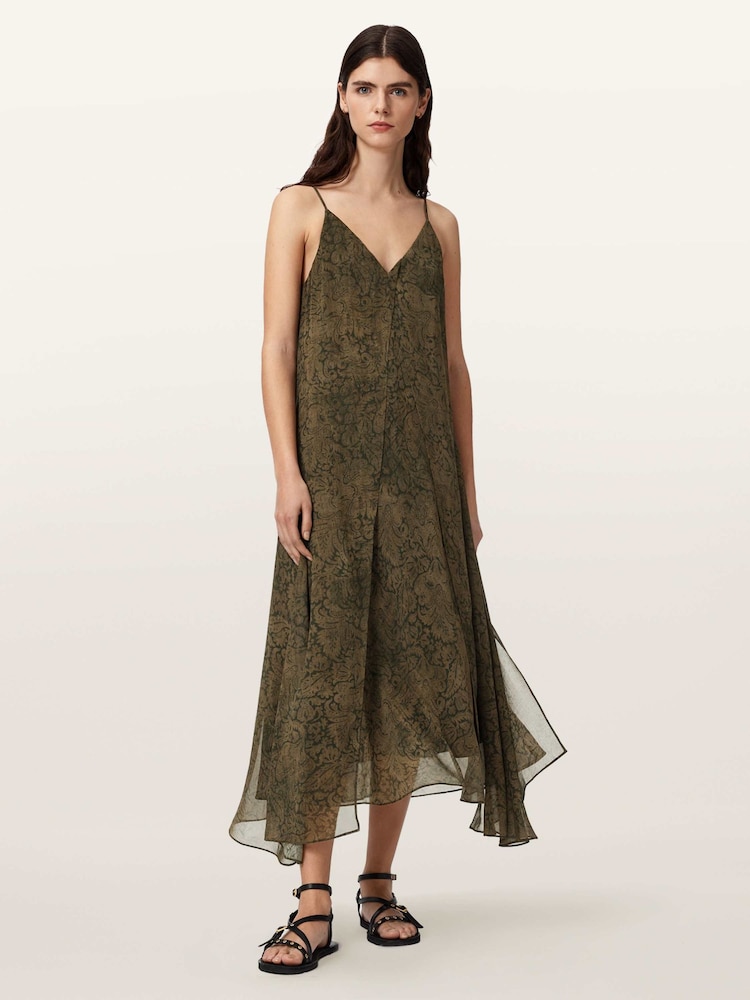 AllSaints Black Vanda Dress - Image 1 of 6