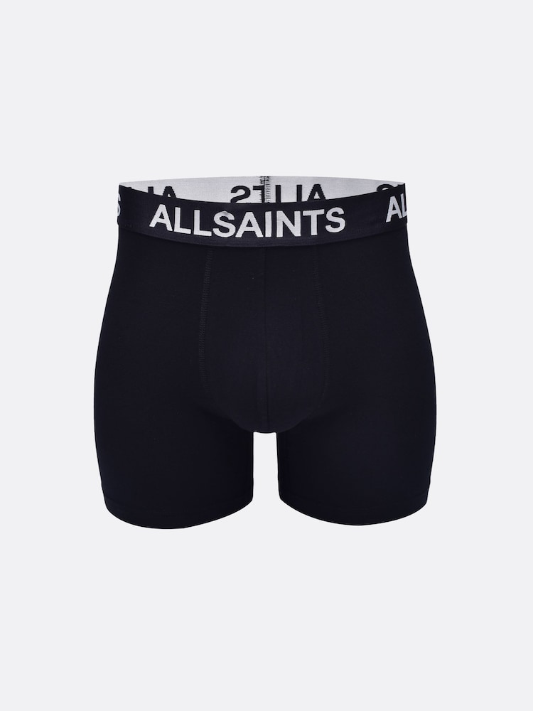 AllSaints Black Boxer Briefs With Contour Pouch 3 Pack - Image 2 of 6