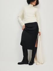 The Set Knee High Clean Rider Boots Black - Image 5 of 8