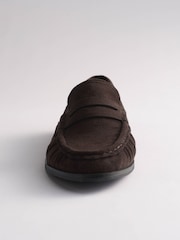 The Set Classic Ruched Loafers Brown Faux Suede - Image 5 of 7