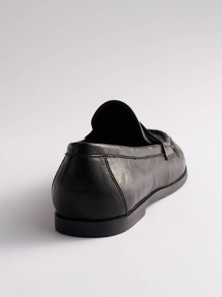 The Set Classic Ruched Loafers Black - Image 9 of 9 The Set Classic Ruched Loafers Black - Image 9 of 9
