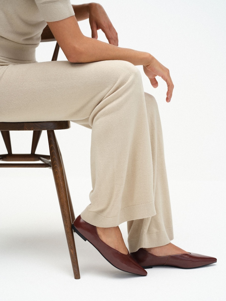 Rjava - The Set Point Toe Ballet Flats - Slika 2 iz 4