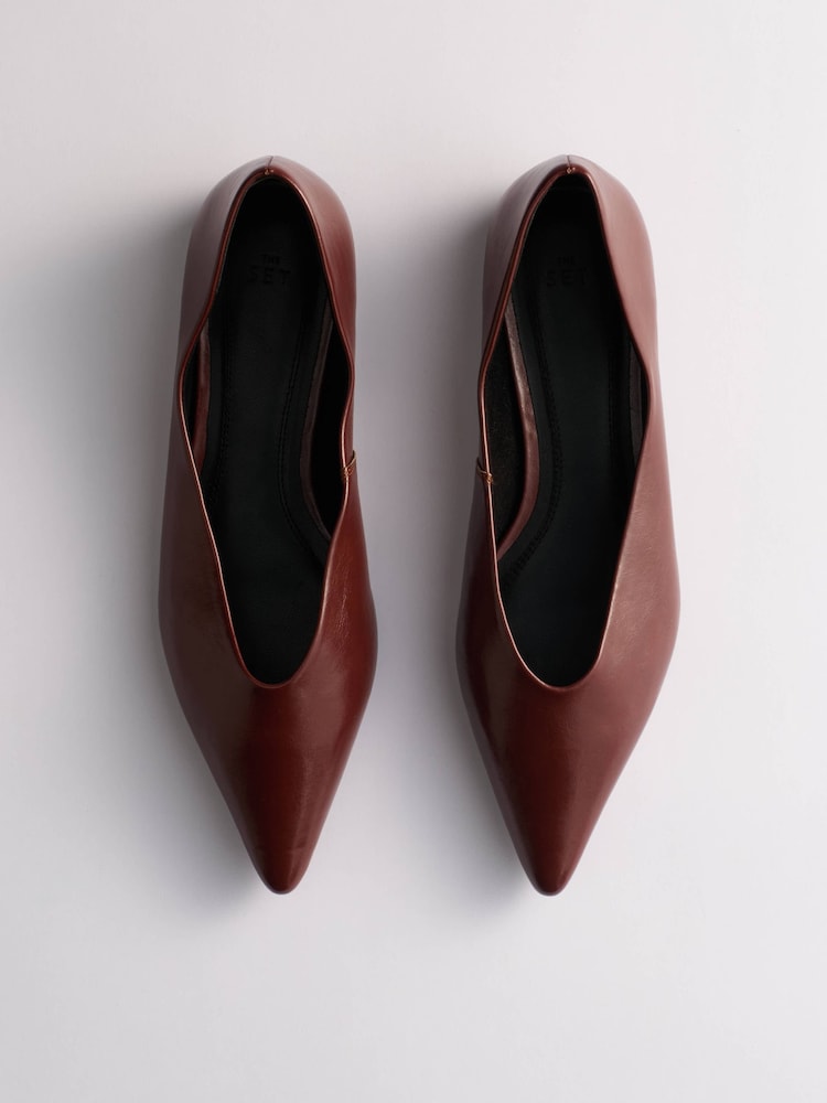Rjava - The Set Point Toe Ballet Flats - Slika 4 iz 4