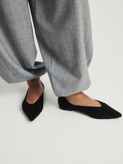 črna - The Set Point Toe Ballet Flats - Slika 2 iz 5