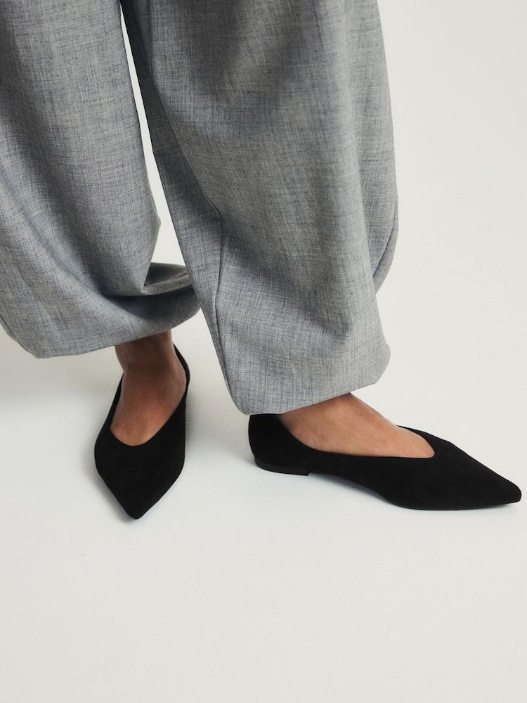 črna - The Set Point Toe Ballet Flats - Slika 2 iz 5