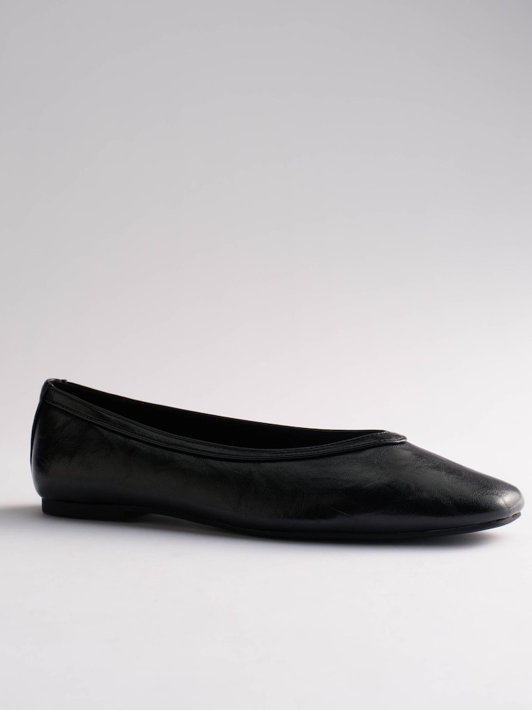 The Set Square Toe Ballet Flats Black - Image 4 of 4