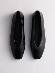 Itim - The Set Square Toe Ballet Flats - Larawan 5 ng 5